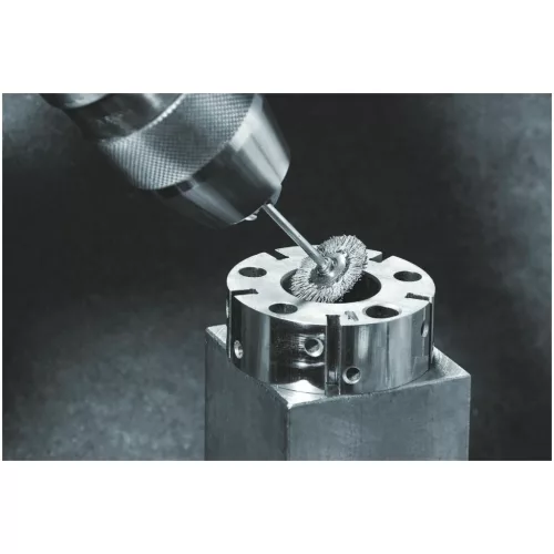 Kisméretű kefekorong mikroabrazív, SiC 500-as szemcse 22X2 mm