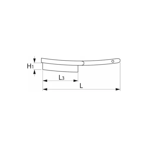 Lessmann Reszelőkefe 100X25 mm