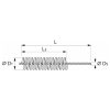 Lessmann Hengeres kefe nylon 10 mm