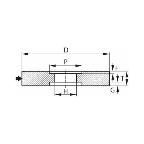 Strato precíziós síkköszörű korong D×T×H (mm)