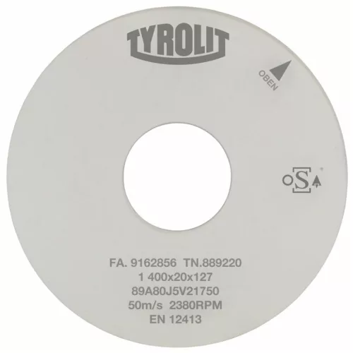 Precíziós palástköszörű korong D×T×H (mm)