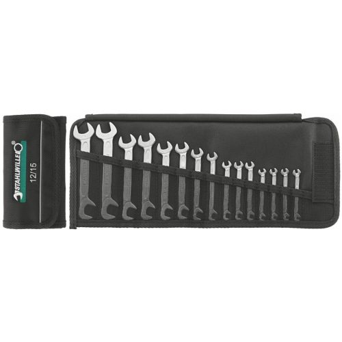 Stahlwille Kisméretű villáskulcs készlet 15T