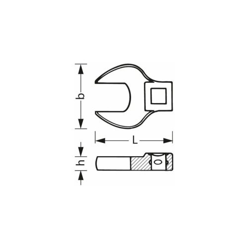 Stahlwille Csaptelep kulcs Pofaalak 14 mm