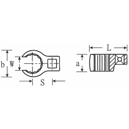 Stahlwille Csaptelep kulcs Nyitott gyűrű alak 32 mm
