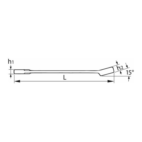 Gedore Csillag-villáskulcs, extra hosszú kivitel 22 mm