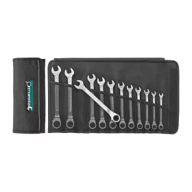   Stahlwille Villáskulcs / racsnis csillagkulcs készlet, tokban átkapcsolható, 15°-ban hajlított 12