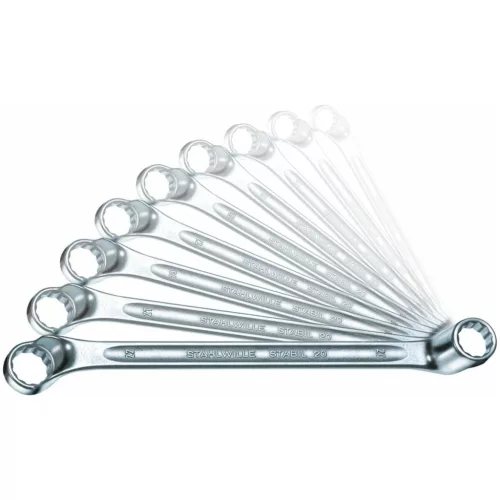 Kettős csillagkulcs készlet, hajlított  10ZOLL
