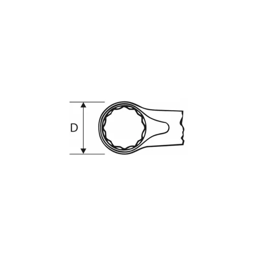 Walter Erősített csillagkulcs (szár nélkül) 36 mm