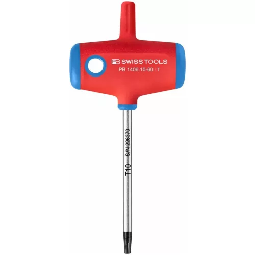 PB Swiss Tools csavarhúzó Torx-hoz, keresztmarkolattal TX10