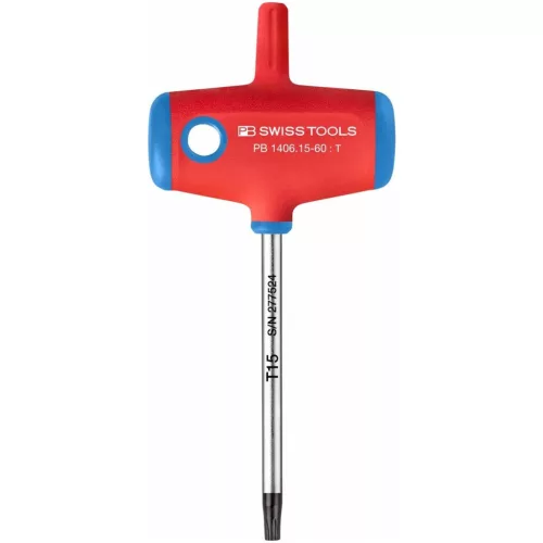 PB Swiss Tools csavarhúzó Torx-hoz, keresztmarkolattal TX15