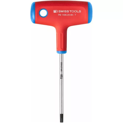 PB Swiss Tools csavarhúzó Torx-hoz, keresztmarkolattal TX20