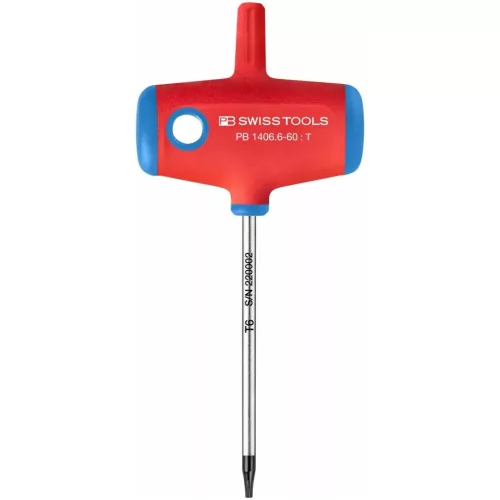 PB Swiss Tools csavarhúzó Torx-hoz, keresztmarkolattal TX6