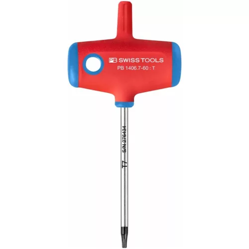 PB Swiss Tools csavarhúzó Torx-hoz, keresztmarkolattal TX7