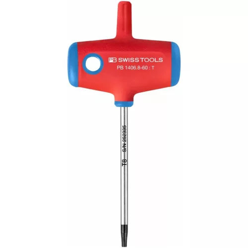 PB Swiss Tools csavarhúzó Torx-hoz, keresztmarkolattal TX8