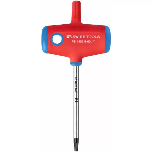 PB Swiss Tools csavarhúzó Torx-hoz, keresztmarkolattal TX9