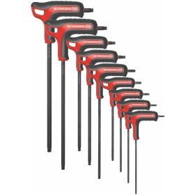   Hajlított kulcs készlet Torx®-hoz T markolattal 9 darabos 9