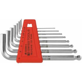   PB Swiss Tools Hajlított hatszögkulcs készlet, gömbvégű fejjel Krómozott 8
