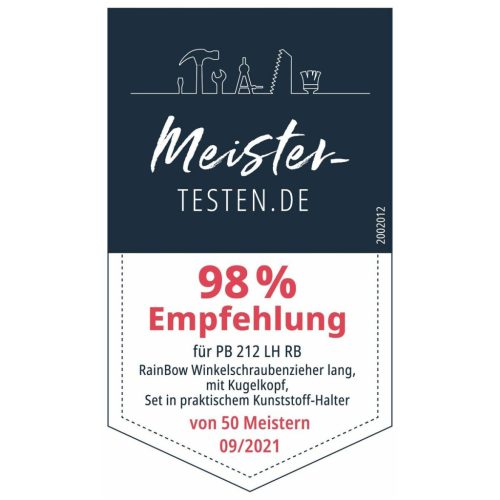 PB Swiss Tools Hajlított hatszögkulcs készlet, hosszú Porszórt bevonattal 9