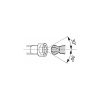 PB Swiss Tools Hajlított hatszögkulcs, hosszú krómozott 1,5 mm