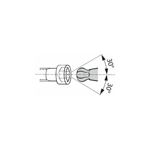 PB Swiss Tools Hajlított hatszögkulcs, hosszú recézéssel 3 mm