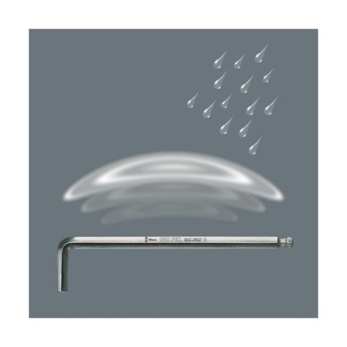 Wera Hajlított hatszögkulcs, hosszú krómozott 10 mm