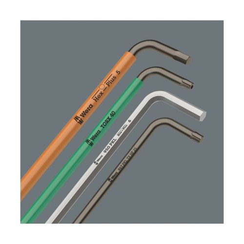 Wera Hajlított hatszögkulcs, hosszú krómozott 10 mm