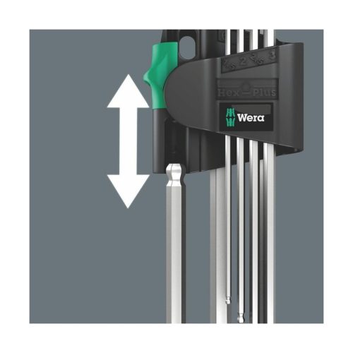 Wera Hajlított hatszögkulcs készlet Hex-Plus, krómozott 7
