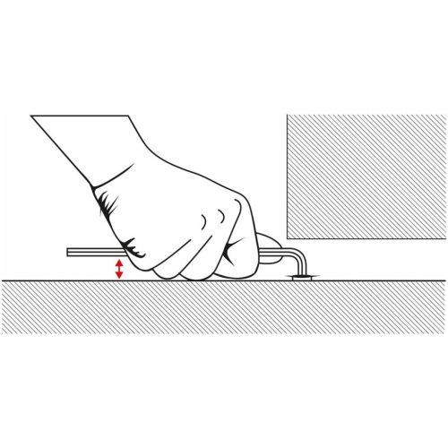 PB Swiss Tools Hajlított hatszögkulcs 90°– 100°, hosszú, gömbvégű fejjel és rövid szárral Krómozott 5 mm