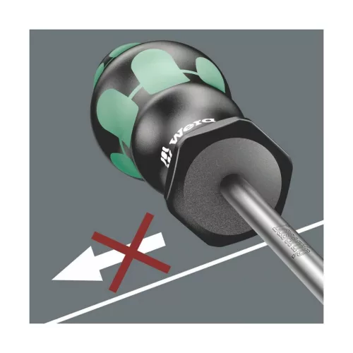 Wera Gömbvégű hatszög csavarhúzó, Kraftform nyéllel 10 mm