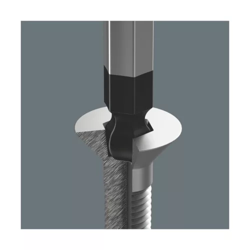 Wera Gömbvégű hatszög csavarhúzó, Kraftform nyéllel 2,5 mm