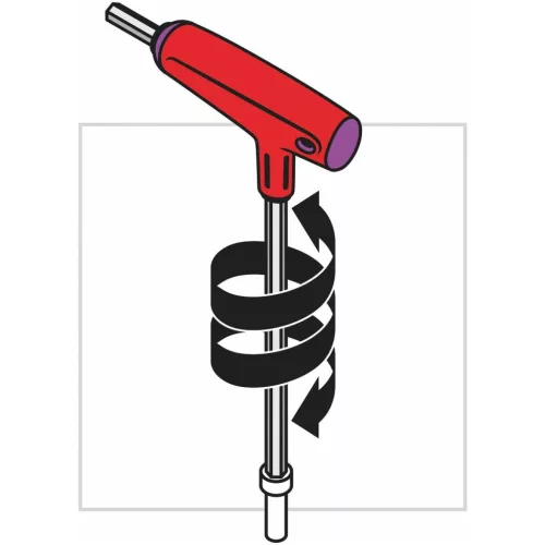 PB Swiss Tools Hatszög csavarhúzó, keresztmarkolattal 10 mm