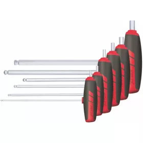   Hatszög csavarhúzó készlet gömbvégű fejjel, krómozott 6