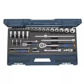 Dugókulcs készlet 1/4, 1/2 col négyszög 38 darabos 6