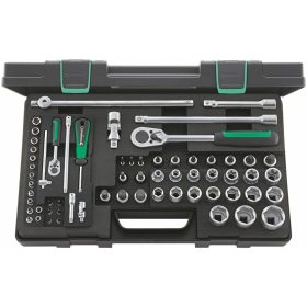 Dugókulcs készlet 1/4, 1/2 col négyszög 63 darabos