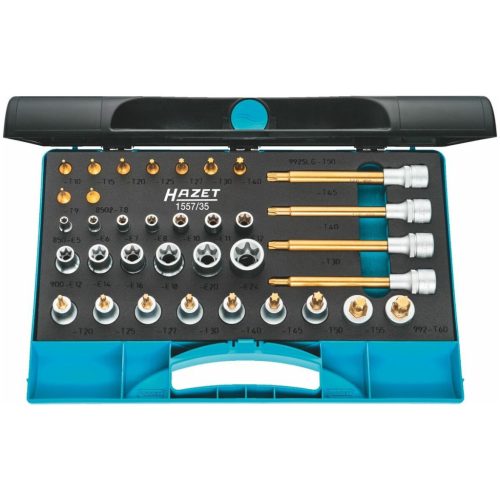 Dugókulcs készlet 1/4, 1/2 col négyszög 30 darabos 35