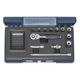 Dugókulcs készlet 1/4 col négyszög 13 darabos SD