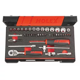 Dugókulcs készlet 1/4 col négyszög 42 darabos 6