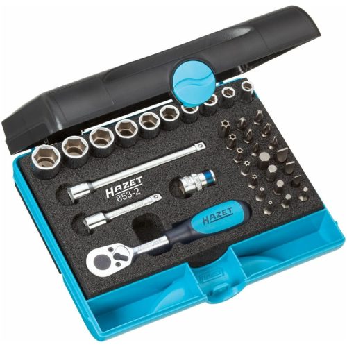 Dugókulcs készlet 1/4 col négyszög 35 darabos