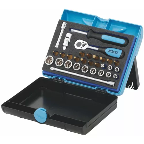 Dugókulcs készlet TiN bevonatú, 1/4 col négyszög 30 darabos