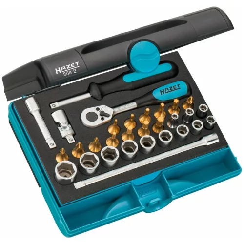 Dugókulcs készlet TiN bevonatú, 1/4 col négyszög 30 darabos