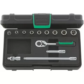   Dugókulcs készlet 1/4 col négyszög 13 darabos, collméretek