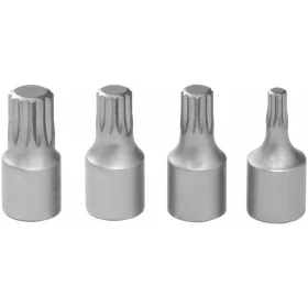   Sokszög rátűzőkulcs készlet, 1/4 col négyszög 4 darabos 1/4