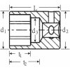 Stahlwille 12-szög dugókulcs fej, 1/4" 1/4"