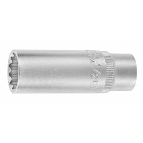   Holex 12-szög dugókulcs fej, 1/4", hosszú"os kivitel 1/2"