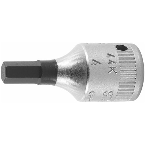 6-szög rátűzőkulcs, 1/4 col rövid 4 mm