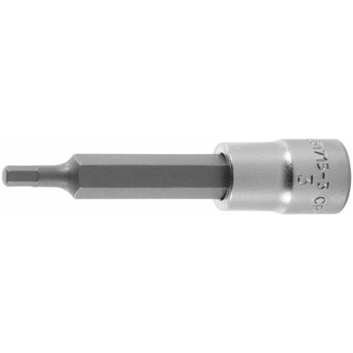 6-szög rátűzőkulcs, 1/4 col hosszú 3 mm