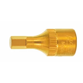   Hazet 6-szög rátűzőkulcs, TiN bevonatú 1/4" rövid 2,5 mm