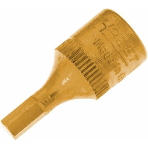 Hazet 6-szög rátűzőkulcs, TiN bevonatú 1/4" rövid 4 mm