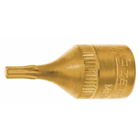   Hazet Rátűzőkulcs Torx-hoz, TiN bevonatú, 1/4" rövid TX10