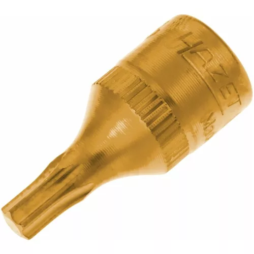 Hazet Rátűzőkulcs Torx-hoz, TiN bevonatú, 1/4" rövid TX25